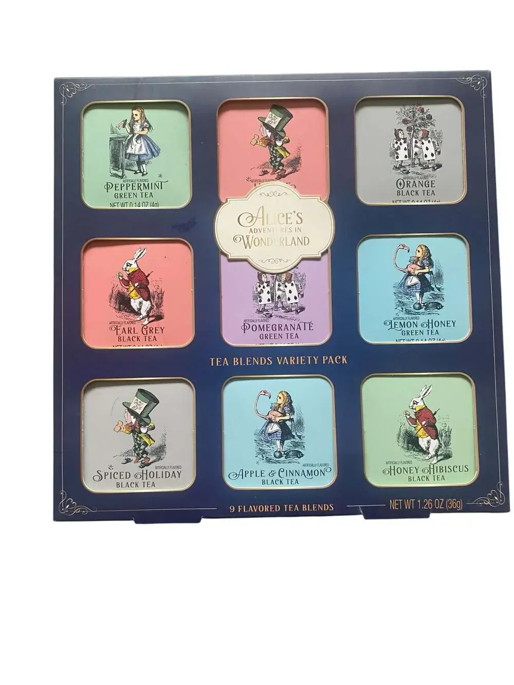 Alice's Adventures in Wonderland Tea Blends Variety Pack - 9 Flavors Gift Set